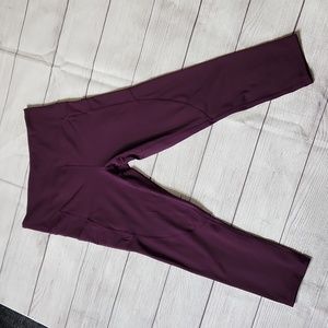 ZYIA Plum Pocket Light n Tight Hi-Rise Capri 20" 6-8